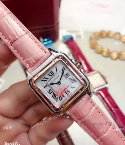 New Copy Panthere de Cartier Bracelet Two Tone Rose Gold 27mm